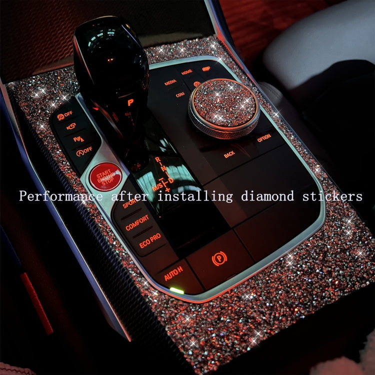 For BMW 3 Series E90 / E92 / E93 2009-2012 Car One-click Start Ring Diamond Decorative Sticker, One-click Start Ring