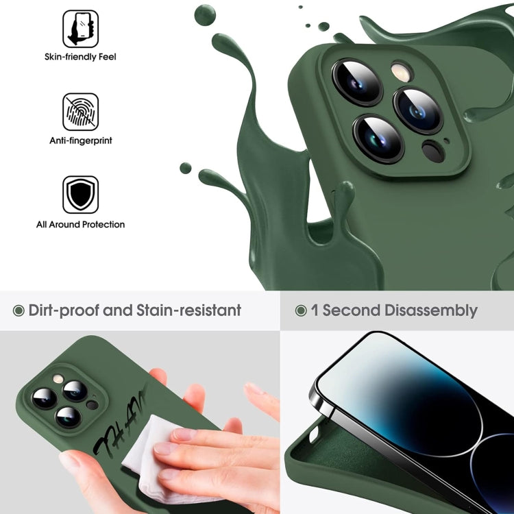 Microfiber Liquid Silicone Shockproof Phone Case, For iPhone 12, For iPhone 12 Pro Max, For iPhone 12 Pro