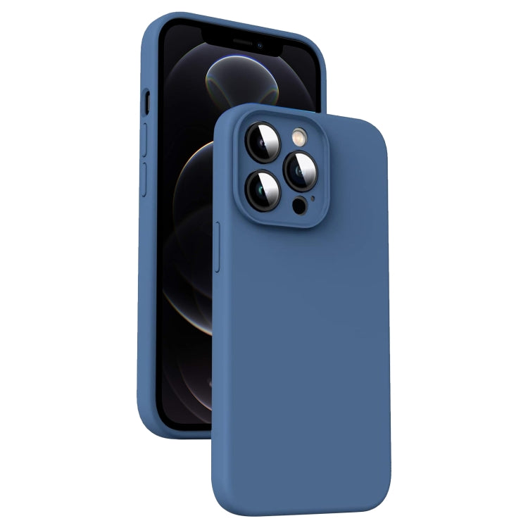 Microfiber Liquid Silicone Shockproof Phone Case, For iPhone 12, For iPhone 12 Pro Max, For iPhone 12 Pro