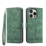 Dierfeng Dream Line TPU Hybrid PU Leather Phone Case, For iPhone 17 Pro Max, For iPhone 17 Pro, For iPhone 17, For iPhone Air, For iPhone 16e, For iPhone 16 Pro Max, For iPhone 16 Pro, For iPhone 16 Plus