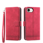 Dierfeng Dream Line TPU Hybrid PU Leather Phone Case, For iPhone 17 Pro Max, For iPhone 17 Pro, For iPhone 17, For iPhone Air, For iPhone 16e, For iPhone 16 Pro Max, For iPhone 16 Pro, For iPhone 16 Plus