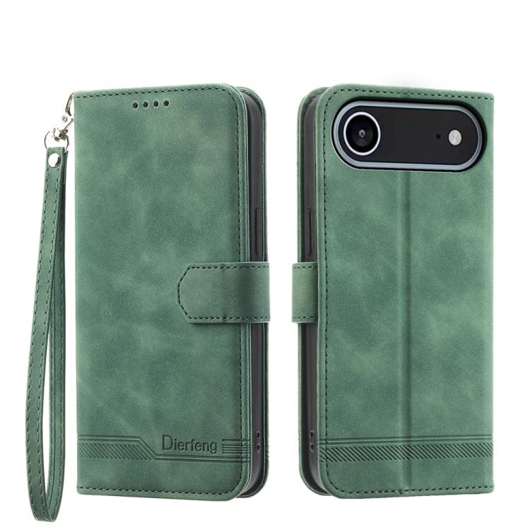 Dierfeng Dream Line TPU Hybrid PU Leather Phone Case, For iPhone 17 Pro Max, For iPhone 17 Pro, For iPhone 17, For iPhone Air, For iPhone 16e, For iPhone 16 Pro Max, For iPhone 16 Pro, For iPhone 16 Plus