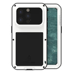 LOVE MEI Metal Shockproof Life Waterproof Dustproof Phone Case, For iPhone 17 Pro Max, For iPhone 17 Pro, For iPhone 17, For iPhone 16 Pro Max, For iPhone 16 Pro, For iPhone 16, For iPhone 15 Pro Max, For iPhone 15 Pro