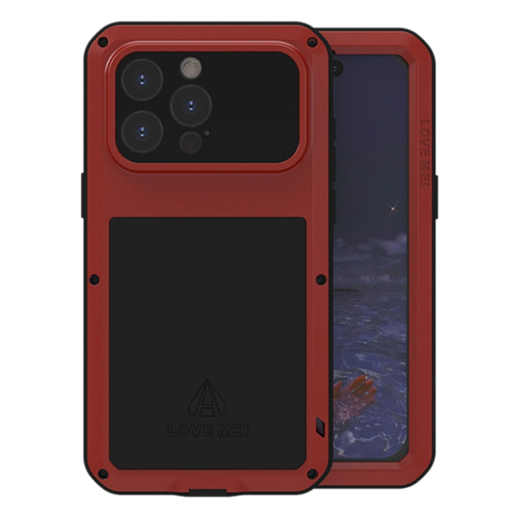 LOVE MEI Metal Shockproof Life Waterproof Dustproof Phone Case, For iPhone 17 Pro Max, For iPhone 17 Pro, For iPhone 17, For iPhone 16 Pro Max, For iPhone 16 Pro, For iPhone 16, For iPhone 15 Pro Max, For iPhone 15 Pro