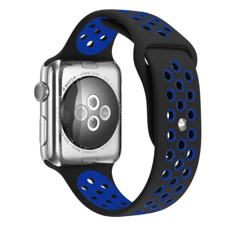 Sport Silicone Watchband Standard Edition, For Apple Watch Series 7 41mm / 6 & SE & 5 & 4 40mm / 3 & 2 & 1 38mm, For Apple Watch Ultra 49mm / Series 8&7 45mm / SE 2&6&SE&5&4 44mm / 3&2&1 42mm