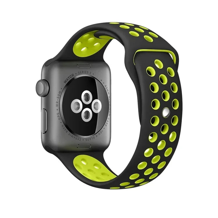 Sport Silicone Watchband Standard Edition, For Apple Watch Series 7 41mm / 6 & SE & 5 & 4 40mm / 3 & 2 & 1 38mm, For Apple Watch Ultra 49mm / Series 8&7 45mm / SE 2&6&SE&5&4 44mm / 3&2&1 42mm