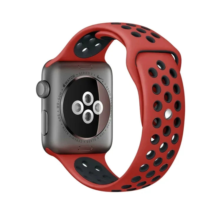 Sport Silicone Watchband Standard Edition, For Apple Watch Series 7 41mm / 6 & SE & 5 & 4 40mm / 3 & 2 & 1 38mm, For Apple Watch Ultra 49mm / Series 8&7 45mm / SE 2&6&SE&5&4 44mm / 3&2&1 42mm