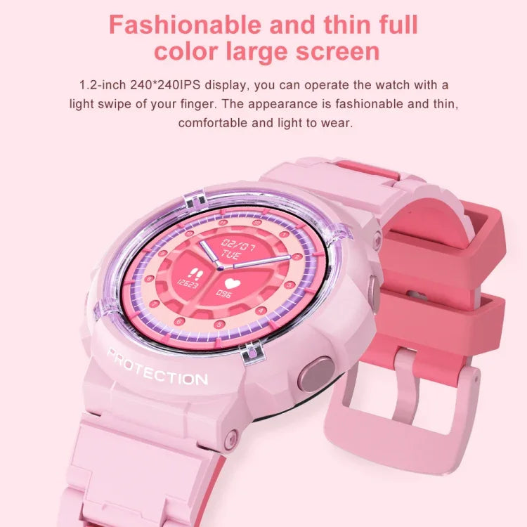 HT19 1.2 inch Round Screen IP68 Children Smart Watch, Support Sleep Monitoring
