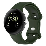 For Google Pixel Watch 4 / 3 / 2 / 1 41mm Solid Color Silicone Watch Band, S Size, L Size