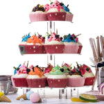 YX062 3 Tier Acrylic Circular Cupcake Stand, YX062
