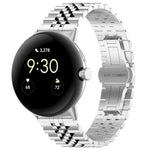 Seven Beads Stainless Steel Metal Watch Band, For Google Pixel Watch 4 / 3 / 2 / 1 41mm