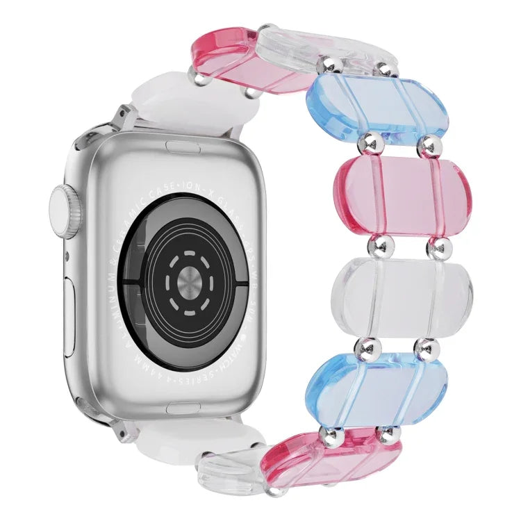 Stretch Resin Watch Band, For Apple Watch SE 40mm, For Apple Watch SE 44mm, For Apple Watch 6 40mm, For Apple Watch Series 6 44mm, For Apple Watch Series 5 44mm, For Apple Watch Series 5 40mm