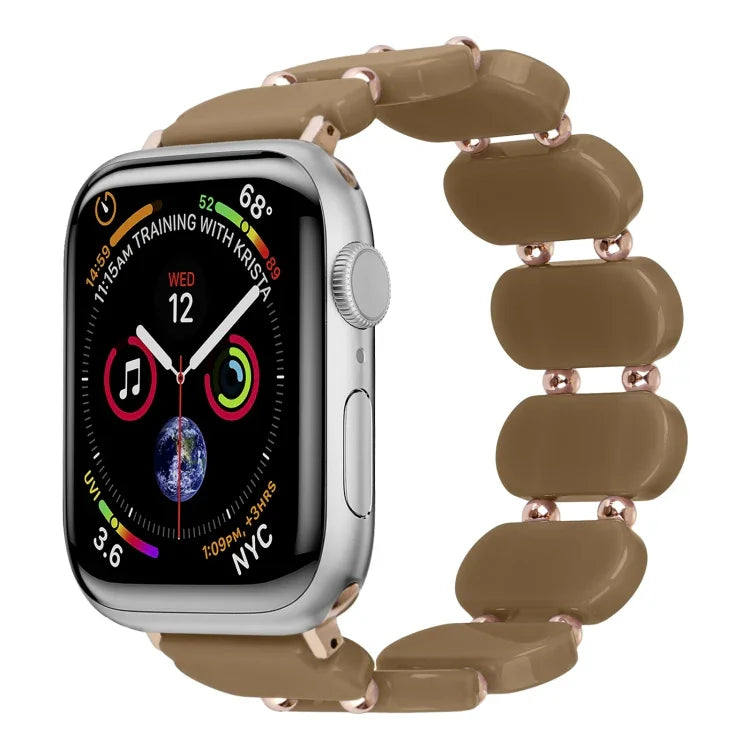 Stretch Resin Watch Band, For Apple Watch SE 40mm, For Apple Watch SE 44mm, For Apple Watch 6 40mm, For Apple Watch Series 6 44mm, For Apple Watch Series 5 44mm, For Apple Watch Series 5 40mm