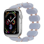 Stretch Resin Watch Band, For Apple Watch Series 4 44mm, For Apple Watch Series 4 40mm, For Apple Watch Series 3 38mm, For Apple Watch Series 3 42mm, For Apple Watch Series 2 42mm, For Apple Watch Series 2 38mm