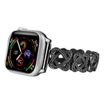 Hearts Crossed Diamond Metal Watch Band, For Apple Watch SE 2023 44mm, For Apple Watch SE 2023 40mm, For Apple Watch Ultra 2 49mm, For Apple Watch Series 9 45mm, For Apple Watch Series 9 41mm, For Apple Watch Ultra 49mm, For Apple Watch Series 8 41mm  ...