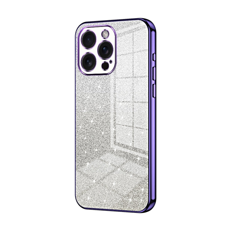 Gradient Glitter Powder Electroplated Phone Case, For iPhone 16 Pro, For iPhone 16 Plus, For iPhone 16, For iPhone 15 Pro Max, For iPhone 15 Pro, For iPhone 15 Plus