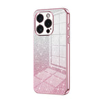 Gradient Glitter Powder Electroplated Phone Case, For iPhone 16 Pro, For iPhone 16 Plus, For iPhone 16, For iPhone 15 Pro Max, For iPhone 15 Pro, For iPhone 15 Plus