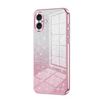 Gradient Glitter Powder Electroplated Phone Case, For iPhone 16 Pro, For iPhone 16 Plus, For iPhone 16, For iPhone 15 Pro Max, For iPhone 15 Pro, For iPhone 15 Plus