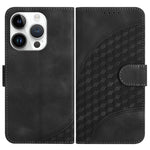 YX0060 Elephant Head Embossed Phone Leather Case with Lanyard, For iPhone 16 Pro, For iPhone 16 Plus, For iPhone 16, For iPhone 15 Pro Max, For iPhone 15 Pro, For iPhone 15 Plus