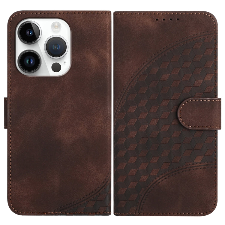 YX0060 Elephant Head Embossed Phone Leather Case with Lanyard, For iPhone 15, For iPhone 14 Plus, For iPhone 14, For iPhone 14 Pro, For iPhone 14 Pro Max, For iPhone SE 2022/SE 2020/6/7/8