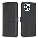 Four-leaf Embossed Leather Phone Case, For iPhone 7 / 8 / SE 2022, For iPhone 13 Pro Max, For iPhone 13 Pro, For iPhone 13, For iPhone 12 / 12 Pro, For iPhone 12 Pro Max, For iPhone 11 Pro Max, For iPhone 11