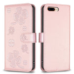Four-leaf Embossed Leather Phone Case, For iPhone 11 Pro, For iPhone X / XS, For iPhone XR, For iPhone XS Max, For iPhone 7 Plus / 8 Plus