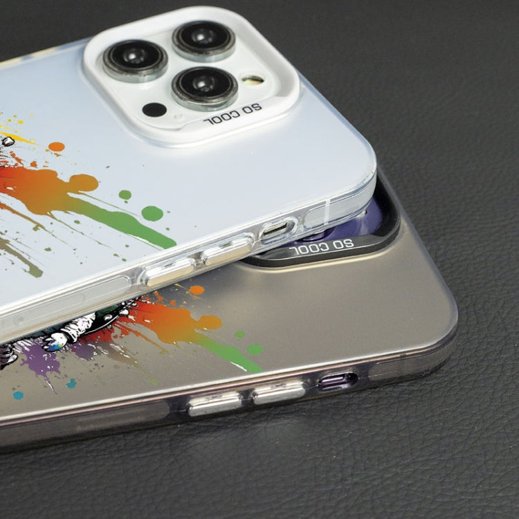 Color Ink Frosted PC+TPU Phone Case, For iPhone 11