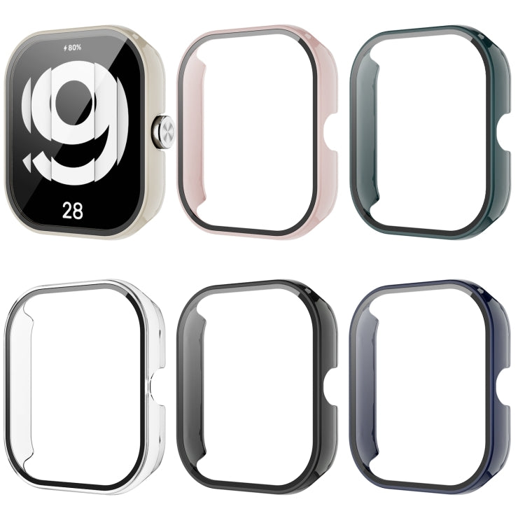 PC + Tempered Glass Integrated Watch Protective Case, For Redmi Watch 4