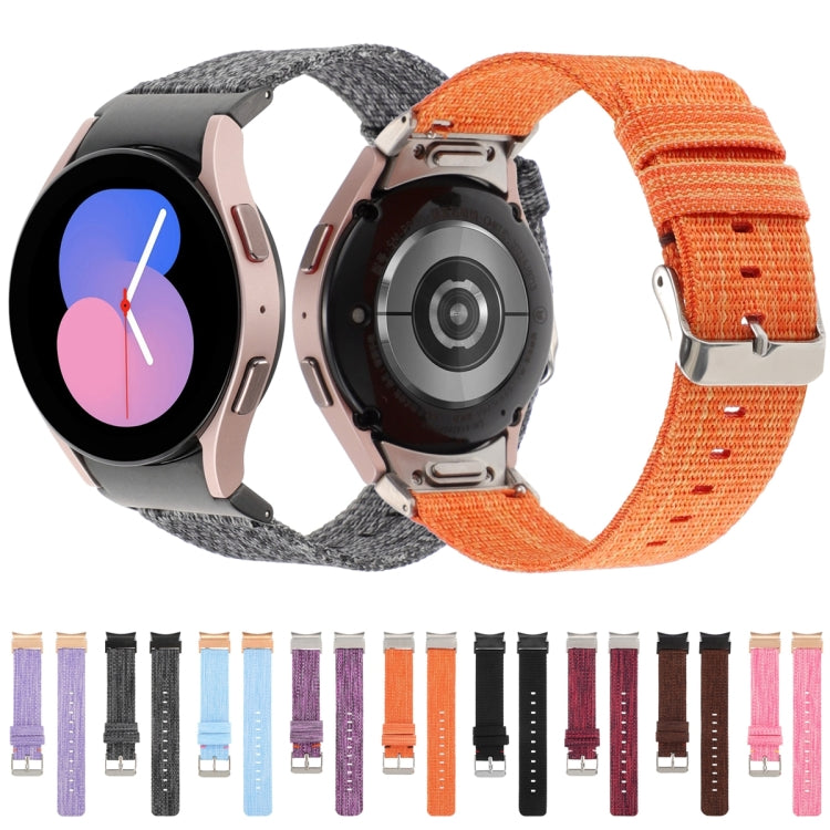 Nylon Canvas Watch Band, For Samsung Galaxy Watch6/6 Classic/5/5 Pro