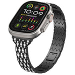 Devil Eye Diamond Bracelet Metal Watch Band, For Apple Watch SE 2023 44mm, For Apple Watch SE 2023 40mm, For Apple Watch Ultra 2 49mm, For Apple Watch Series 9 45mm, For Apple Watch Series 9 41mm, For Apple Watch Ultra 49mm, For Apple Watch Series 8 41...