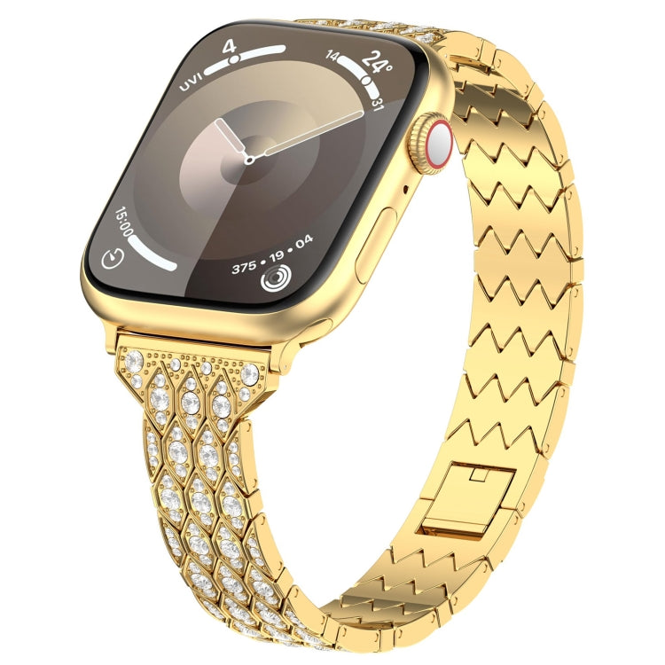 Devil Eye Diamond Bracelet Metal Watch Band, For Apple Watch SE 2023 44mm, For Apple Watch SE 2023 40mm, For Apple Watch Ultra 2 49mm, For Apple Watch Series 9 45mm, For Apple Watch Series 9 41mm, For Apple Watch Ultra 49mm, For Apple Watch Series 8 41...