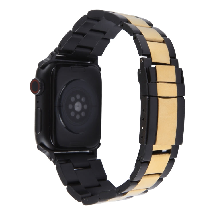 Three-Bead Stainless Steel Watch Band, For Apple Watch Ultra 49mm, For Apple Watch Series 8 41mm, For Apple Watch Series 8 45mm, For Apple Watch SE 2022 40mm, For Apple Watch SE 2022 44mm