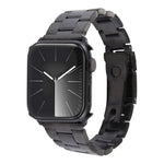 Three-Bead Stainless Steel Watch Band, For Apple Watch Ultra 49mm, For Apple Watch Series 8 41mm, For Apple Watch Series 8 45mm, For Apple Watch SE 2022 40mm, For Apple Watch SE 2022 44mm