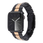 Three-Bead Stainless Steel Watch Band, For Apple Watch Ultra 49mm, For Apple Watch Series 8 41mm, For Apple Watch Series 8 45mm, For Apple Watch SE 2022 40mm, For Apple Watch SE 2022 44mm