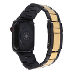 Three-Bead Stainless Steel Watch Band, For Apple Watch Series 7 41mm, For Apple Watch Series 7 45mm, For Apple Watch SE 40mm, For Apple Watch SE 44mm, For Apple Watch Series 6 40mm