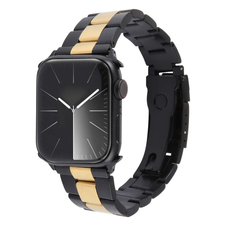 Three-Bead Stainless Steel Watch Band, For Apple Watch 38mm
