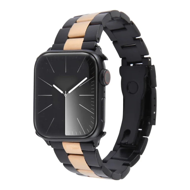 Three-Bead Stainless Steel Watch Band, For Apple Watch 38mm