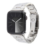 Three-Bead Stainless Steel Watch Band, For Apple Watch 38mm