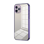 Transparent Plating Fine Hole Phone Case, For iPhone 11 Pro Max, For iPhone 11, For iPhone 11 Pro, For iPhone X / XS, For iPhone XR, For iPhone XS Max