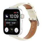 Slim Crocodile Leather Watch Band, For Apple Watch SE 40mm, For Apple Watch SE 44mm, For Apple Watch Series 6 40mm, For Apple Watch Series 6 44mm, For Apple Watch Series 5 44mm, For Apple Watch Series 5 40mm