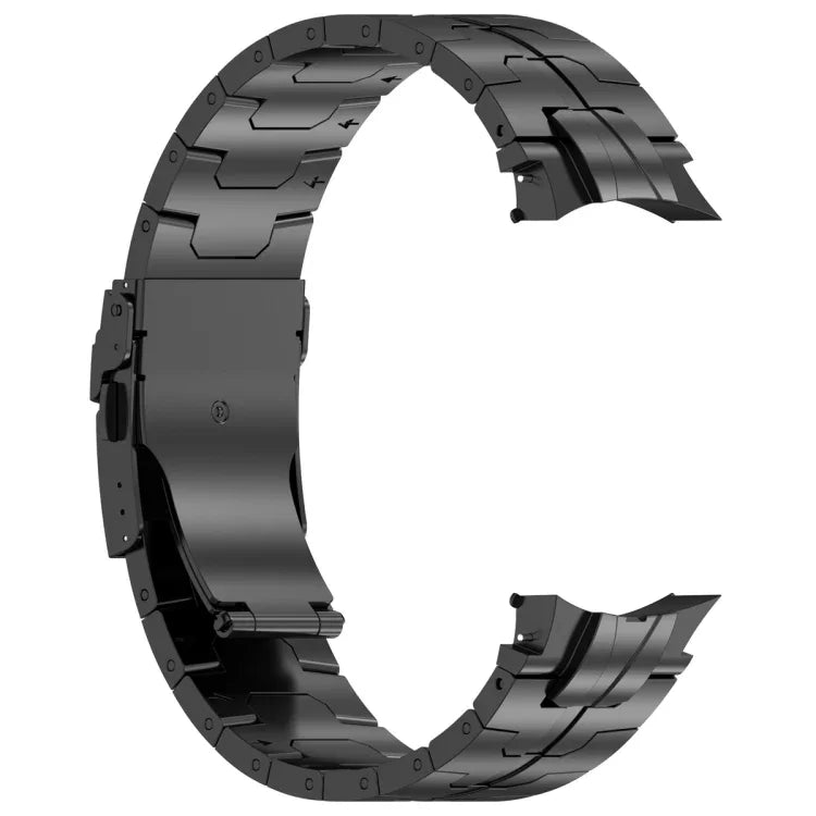 Button Style Stainless Steel Watch Band, For Samsung Galaxy Watch 6 / 6 Classic