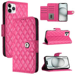 Rhombic Texture Flip Leather Phone Case with Lanyard, For iPhone 14 Pro Max, For iPhone SE 2022 / 2020 / 8 / 7, For iPhone 13 Pro Max, For iPhone 13 Pro, For iPhone 13, For iPhone 12 / 12 Pro, For iPhone 12 Pro Max, For iPhone 11 Pro Max