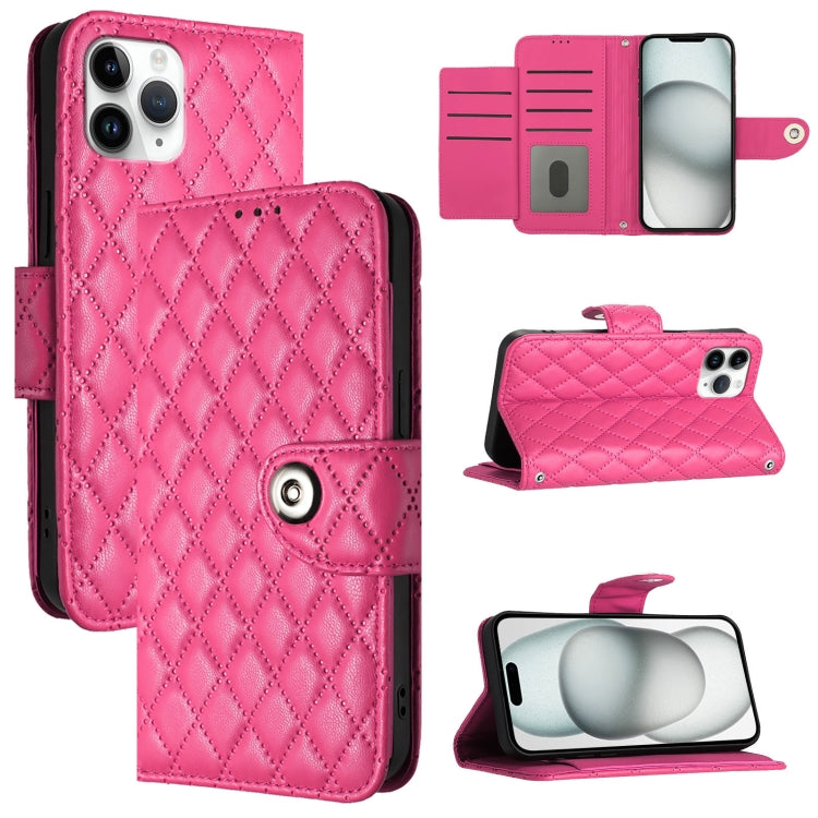 Rhombic Texture Flip Leather Phone Case with Lanyard, For iPhone 11, For iPhone 11 Pro, For iPhone XS / X, For iPhone XR, For iPhone XS Max, For iPhone 8 Plus / 7 Plus / 6s Plus