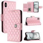 Rhombic Texture Flip Leather Phone Case with Lanyard, For iPhone 11, For iPhone 11 Pro, For iPhone XS / X, For iPhone XR, For iPhone XS Max, For iPhone 8 Plus / 7 Plus / 6s Plus