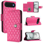 Rhombic Texture Flip Leather Phone Case with Lanyard, For iPhone 17 Pro Max, For iPhone 17 Pro, For iPhone 17, For iPhone Air, For iPhone SE 2024, For iPhone 16 Pro Max, For iPhone 16 Pro, For iPhone 16 Plus
