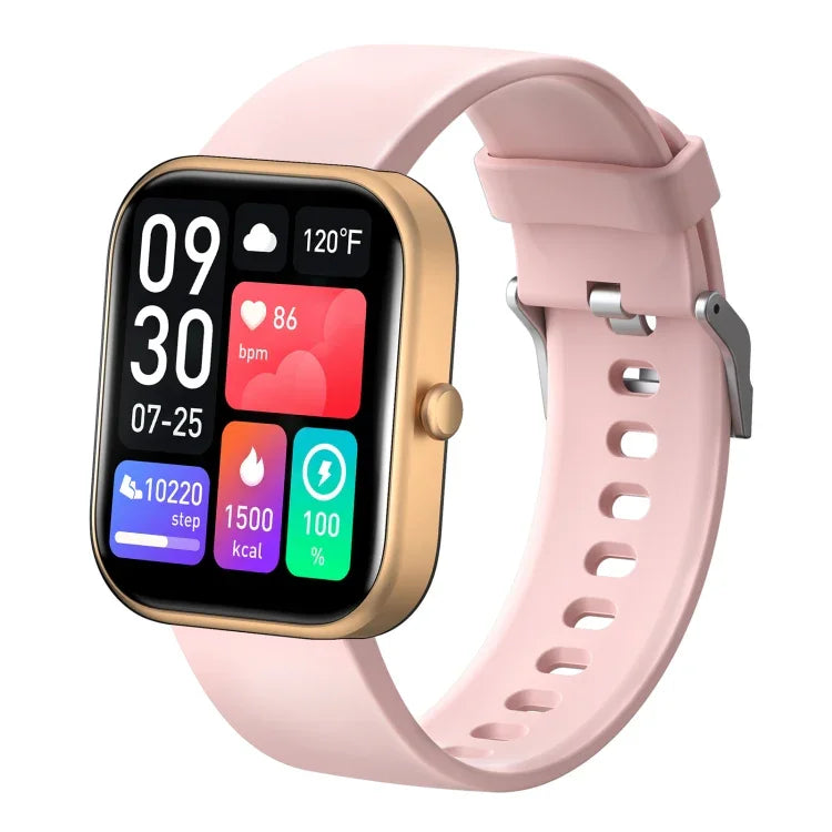 GTS5 2.0 inch Fitness Health Smart Watch, BT Call / Heart Rate / Blood Pressure / MET / Blood Glucose