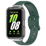 Half Coverage PC Watch Case + Silicone Watch Band Set, For Samsung Galaxy Fit 3