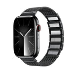 Magnetic Clasp Braided Chain Stainless Steel Watch Band, For Apple Watch SE 40mm, For Apple Watch SE 44mm, For Apple Watch Series 6 40mm, For Apple Watch Series 6 44mm, For Apple Watch Series 5 44mm, For Apple Watch Series 5 40mm                       ...