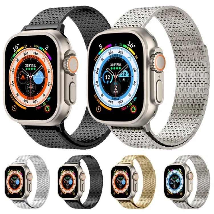 Milanese Loop Magnetic Clasp Stainless Steel Watch Band, For Apple Watch 42mm, For Apple Watch 38mm