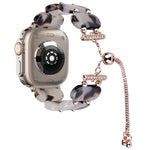 Resin Retractable Chain Watch Band, For Apple Watch Ultra 2 49mm, For Apple Watch Series 9 45mm